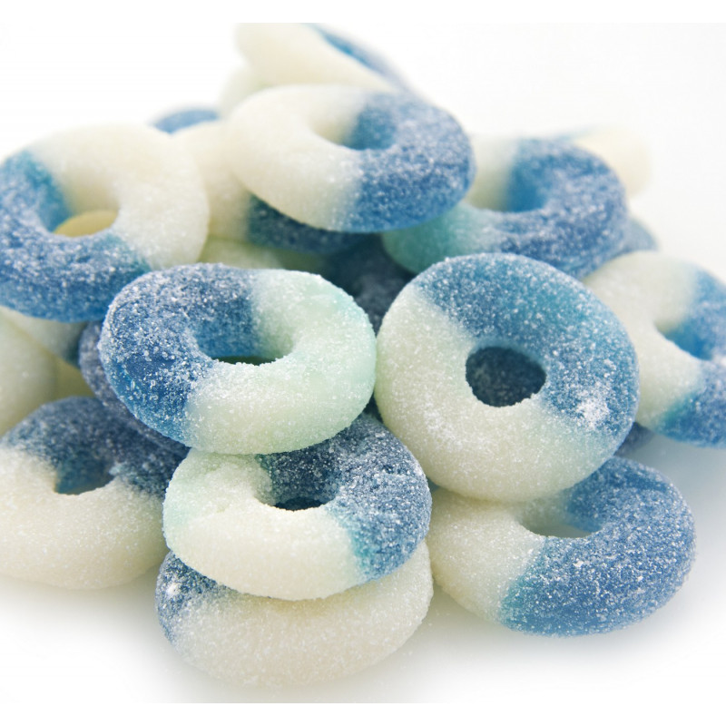 Sweet Gourmet SweetGourmet Albanese Gummi Rings, Blue Raspberry