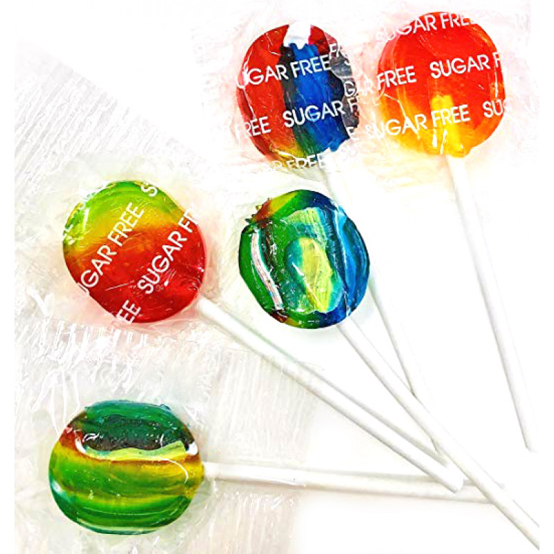 Sweet Gourmet SweetGourmet Sugarless Rainbow Pediatric Lollipops