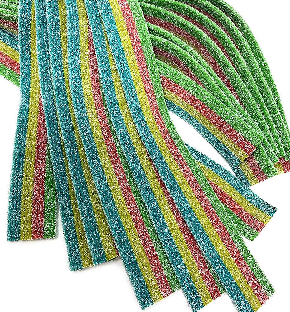 Sweet Gourmet SweetGourmet Sour Blast Rainbow Belts Candy 150 PCS