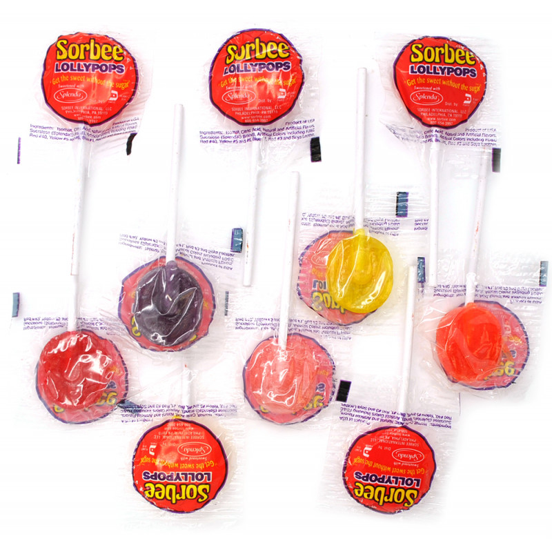 Sweet Gourmet SweetGourmet Sorbee Sugar Free Lollipops Wrapped